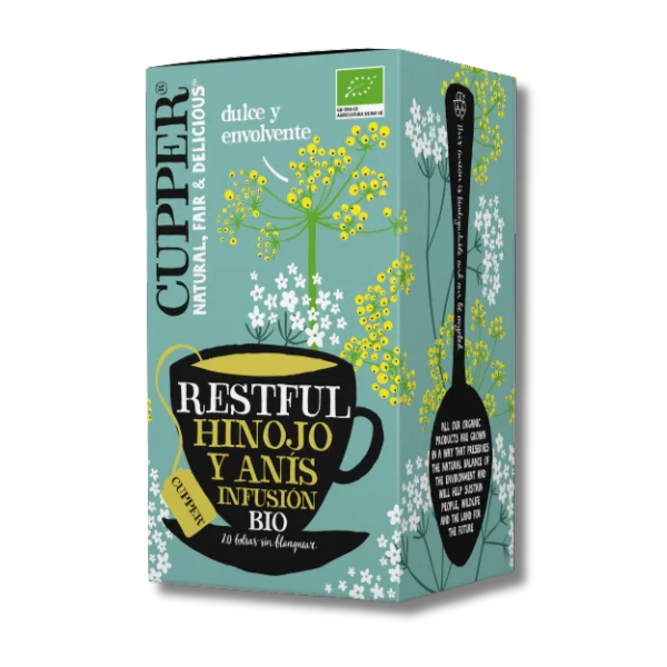 Infusión restful hinojo y anís (BIO) - 20 bolsas - Cupper