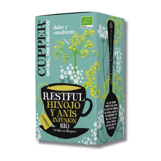 Infusión restful hinojo y anís (BIO) - 20 bolsas - Cupper