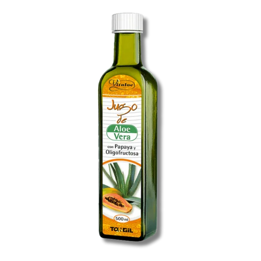 Jugo de aloe vera, papaya y oligofructosa - 500 mL - Tongil