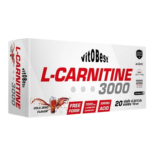 L-CARNITINE 3000 COLA Zero - 20 Viales - Vitobest
