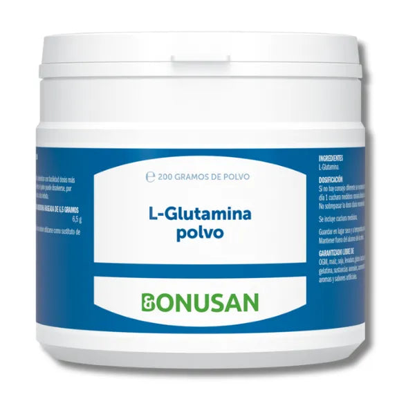 L-Glutamina en polvo - 200 gramos - Bonusan