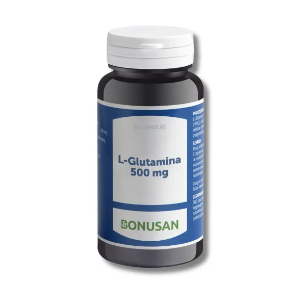 L-Glutamina 500 mg - 60 cápsulas - Bonusan