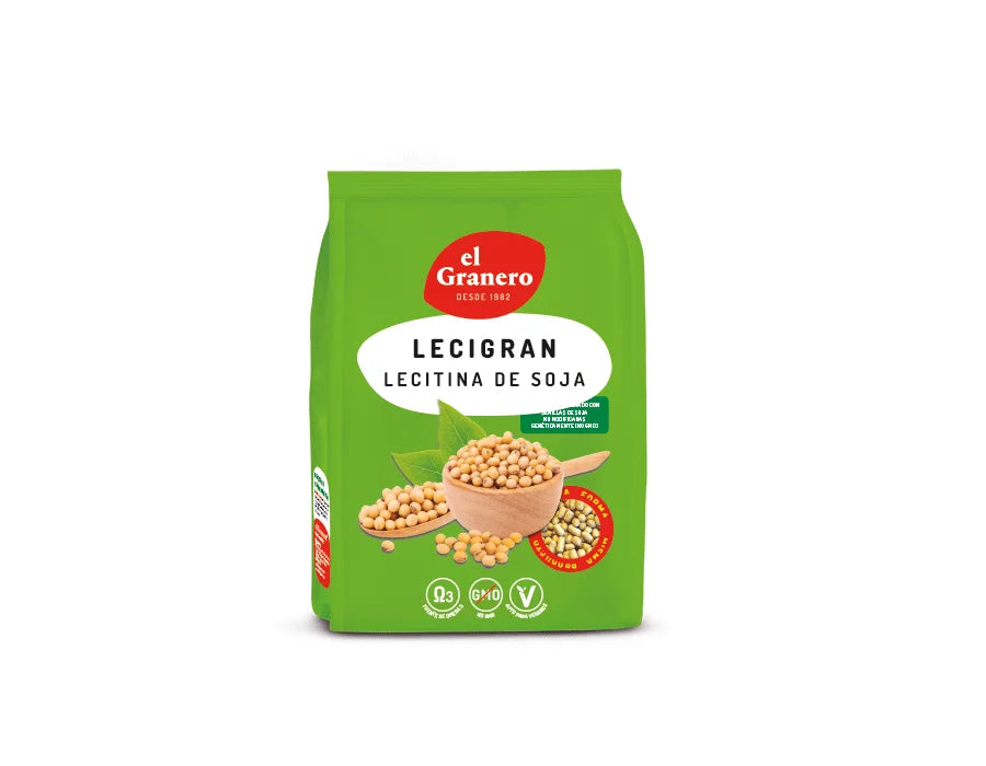 Lecigran, Lecitina de soja IP NO GMO - 500 gramos - El Granero Integral