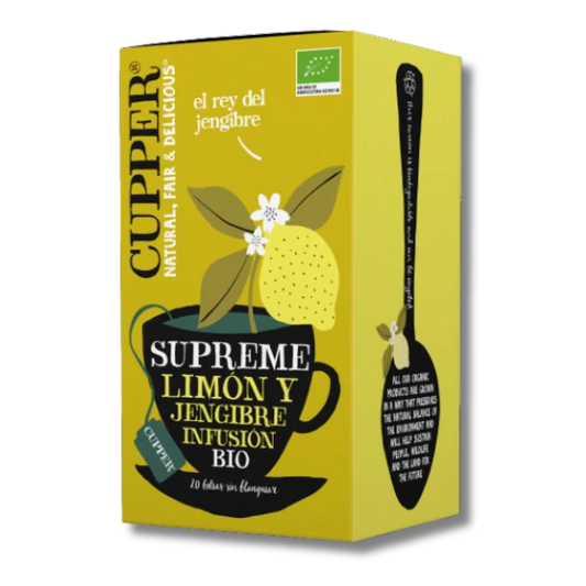 Limón y jengibre (BIO) - 20 bolsas - Cupper