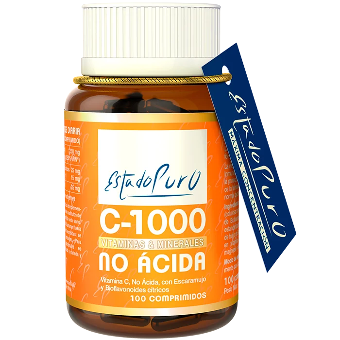 ESTADO PURO Vitamina C 1000 no ácida - 100 comprimidos - Tongil