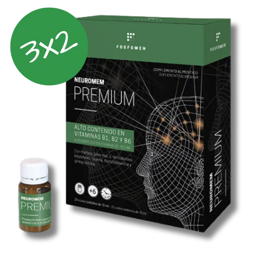 Pack 3x2 Neuromem Premium - 20 viales - Herbora
