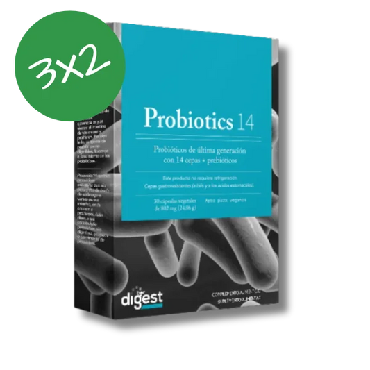 Pack 3x2  Probiotics 14 - 30 cápsulas vegetales - Herbora