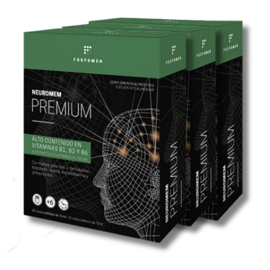 Pack de 3 Neuromem Premium - 20 viales - Herbora