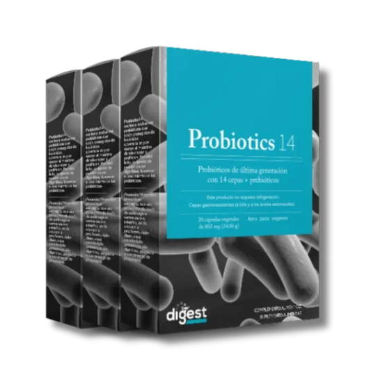 Pack de 3 Probiotics 14 - 30 cápsulas vegetales - Herbora