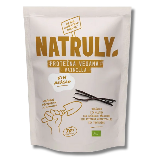 Proteina vegana sabor vainilla sin gluten BIO - 350 gramos - Natruly