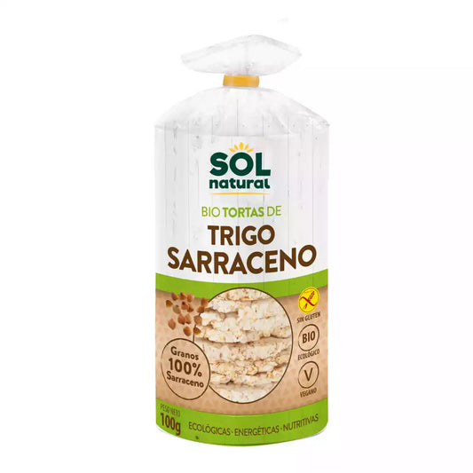 Tortas De Trigo Sarraceno Sin Gluten BIO - 100 gramos - Sol Natural