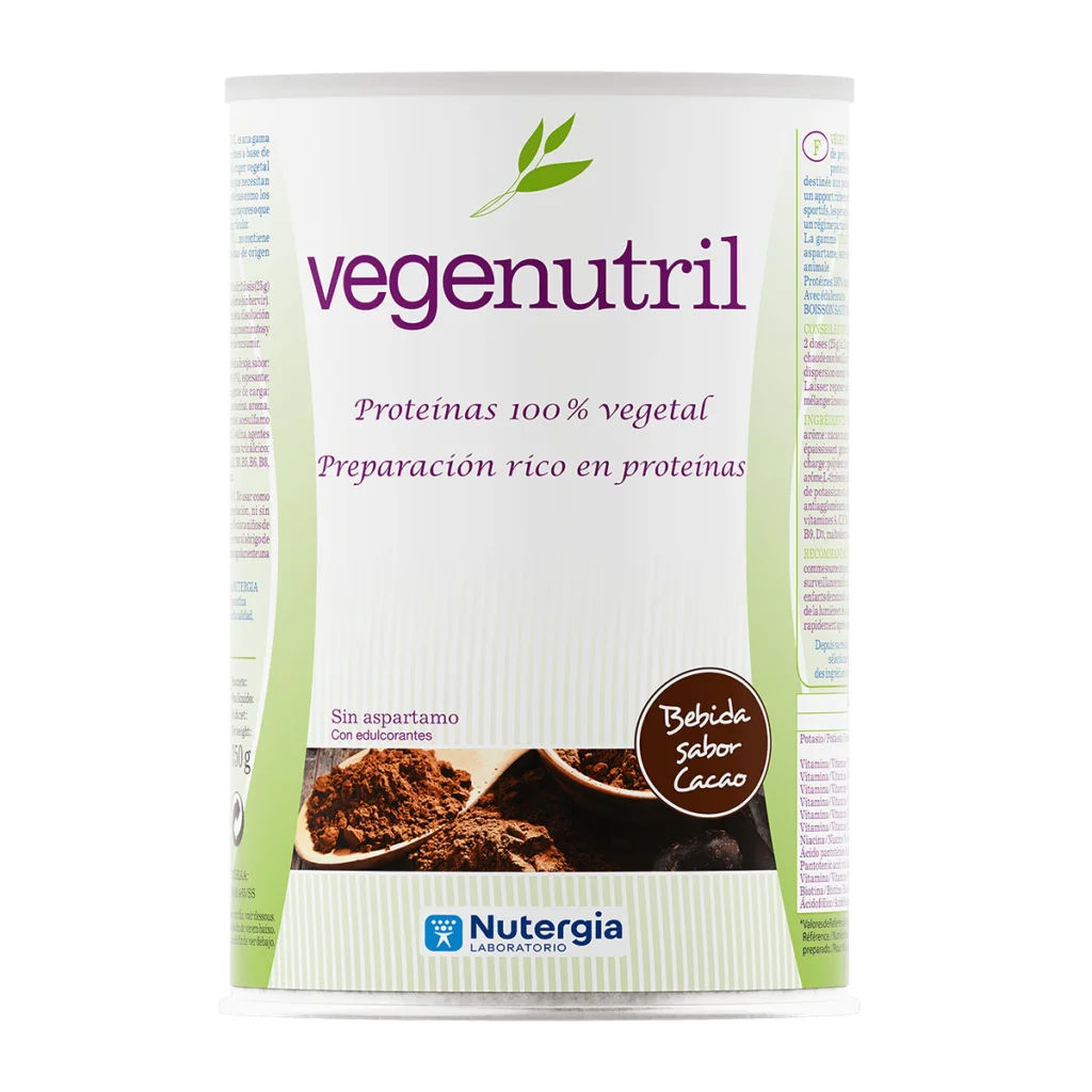 VEGENUTRIL proteina de Guisante sabor Cacao - 300 gramos - Nutergia
