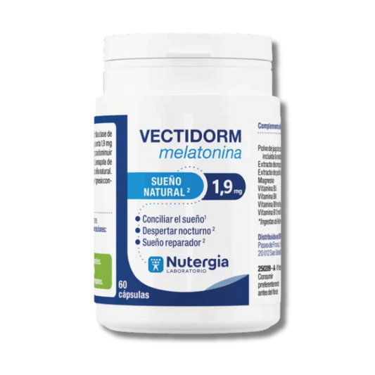 Vectidorm melatonina - 60 cápsulas - Nutergia