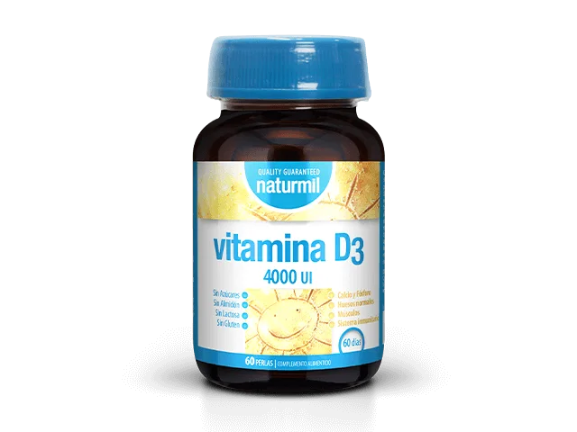 Vitamina D3 (4000 UI) - 60 Perlas - Naturmil