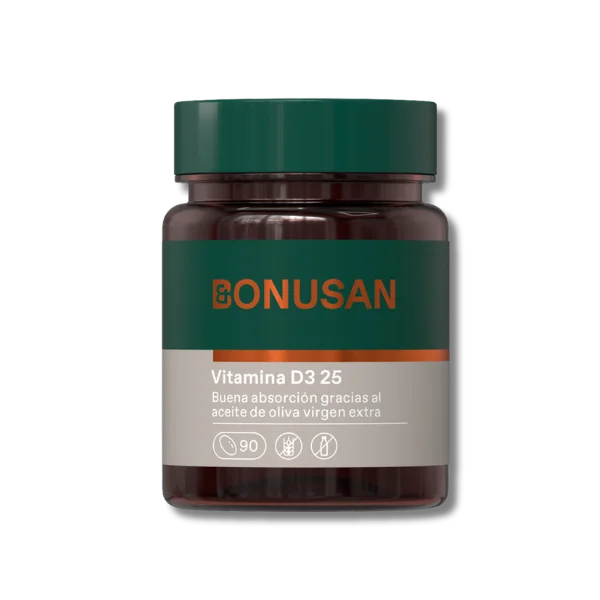 Vitamina D3 (25 mcg/1000 UI) - 90 cápsulas - Bonusan