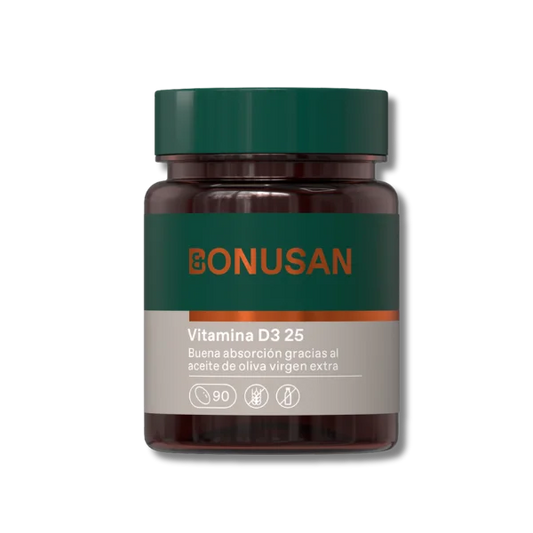 Vitamina D3 (25 mcg/1000 UI) - 90 cápsulas - Bonusan