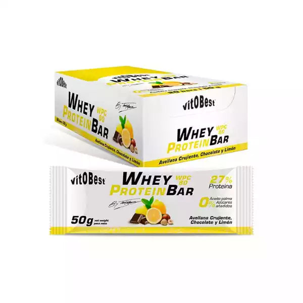 Whey Bar Avellana, Chocolate y Limón by Torreblanca - Vitobest