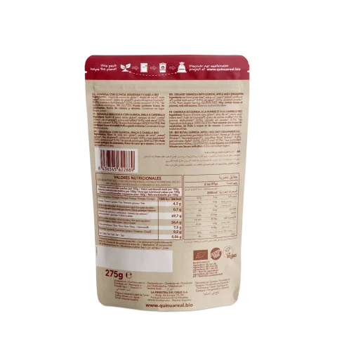 Granola de Quinoa real con Manzana BIO - 275 gramos - Quinua Real