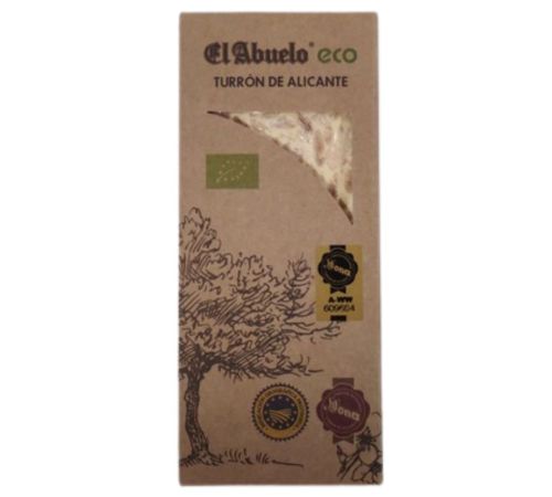 Turron Alicante Almendra Duro ECO Sin Gluten - 200 gramos - El Abuelo